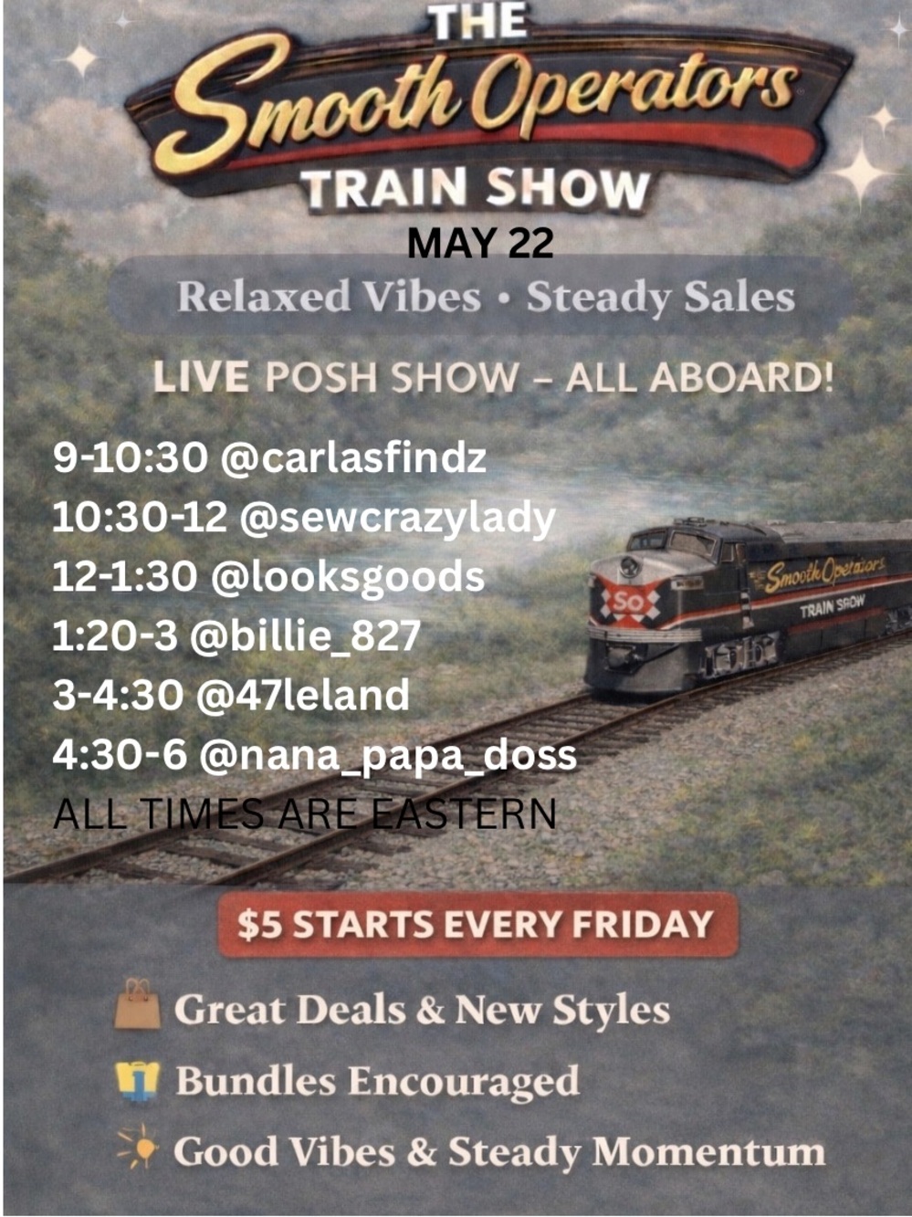 🚂 The Smooth Operators 🚂 is LIVE now Every Friday Train Show - Picture 2 of 7